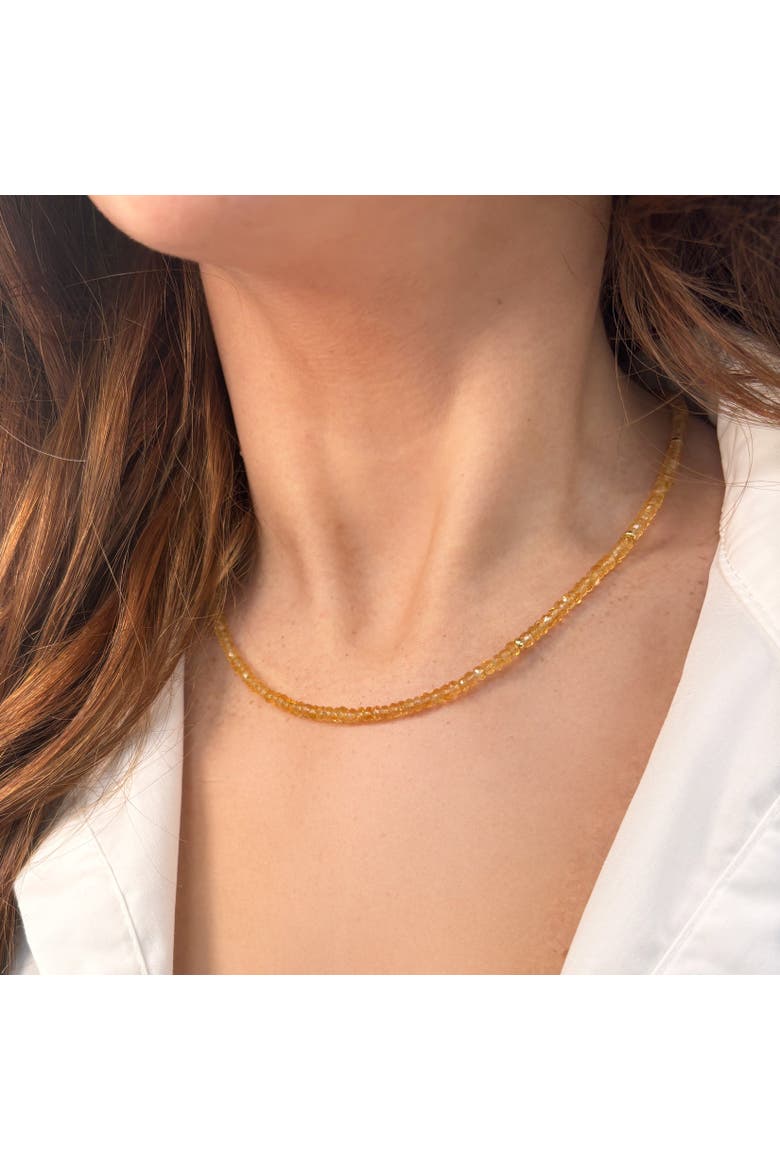 Citrine Bead Necklace, Alternate, color, Citrine