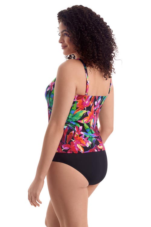 Shapesolver Classic Mastectomy Tankini Swimsuit Top In Multi