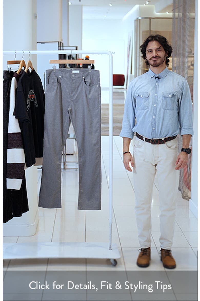 Modern Straight Leg Five-Pocket Twill Pants video