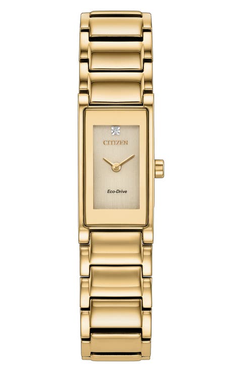 Axiom Diamond Eco-Drive Bracelet Watch, 23mm