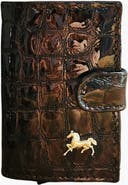 Cavalinho Gallop 22 Bifold Pop Up Slim Patent Leather Wallet