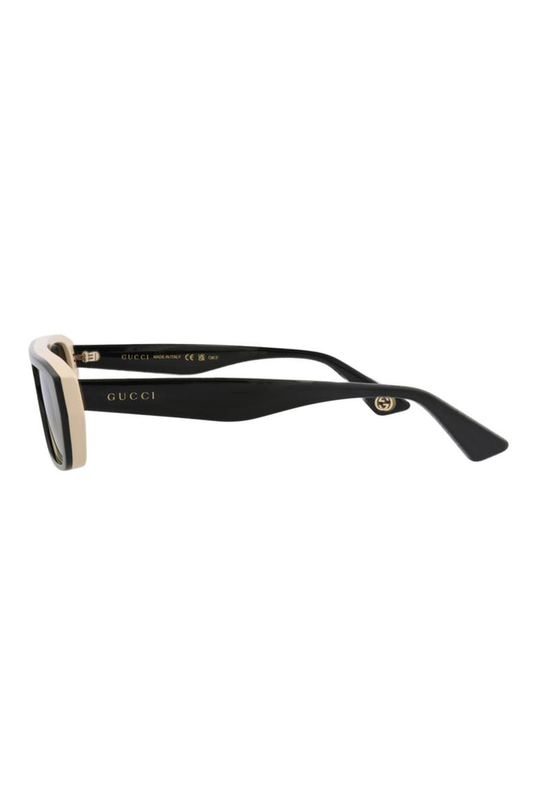 GG1617S Blue 54mm Square Sunglasses, Alternate, color, BLACK BLACK BLUE