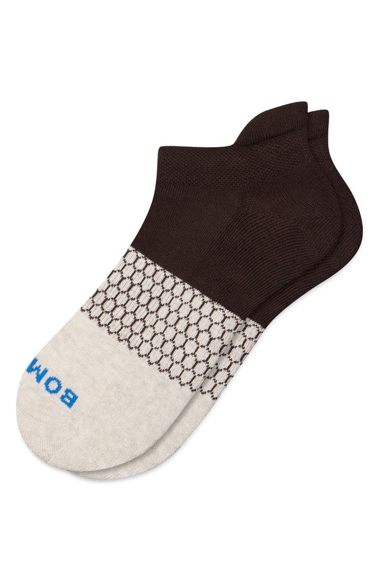 Bombas Toe Block Ankle Socks, Main, color, Chai X Espresso