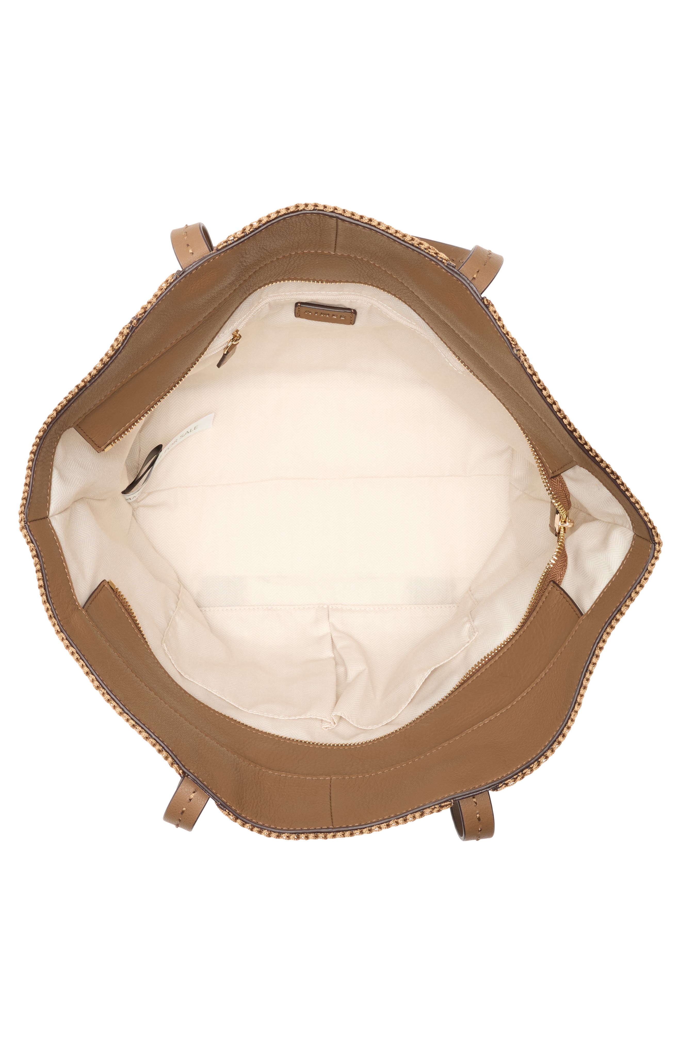 Paradise Leather Tote, Alternate, color, COFFEE SUEDE