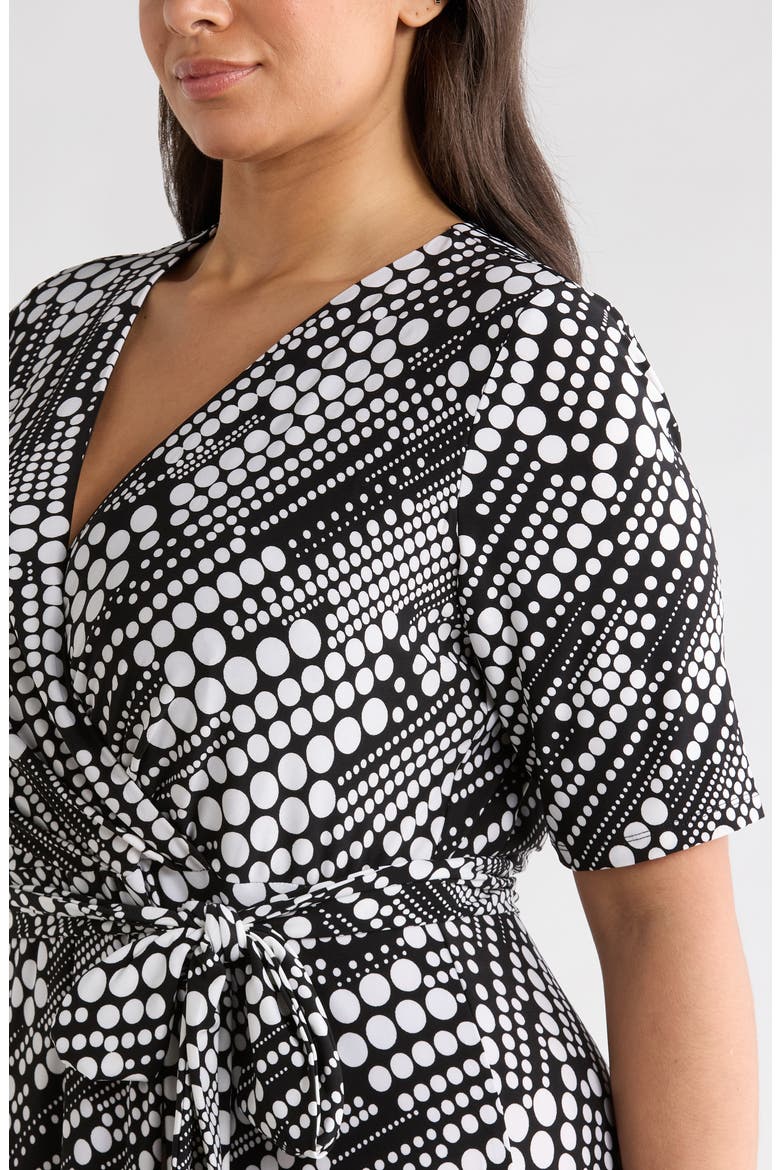 Short Sleeve Colorblock Shift Dress, Alternate, color, BLACK/ LILY WHITE