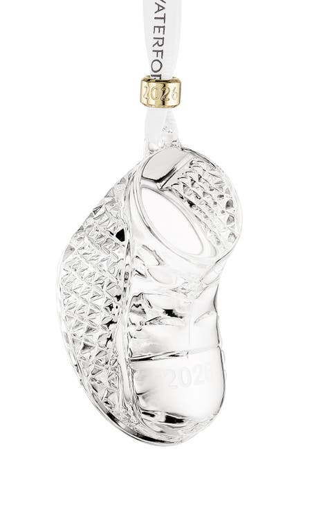 2026 Baby's First Boot Crystal Ornament