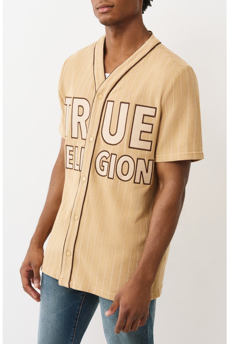 Logo Baseball Jersey, Alternate, color, TRAVERTINE