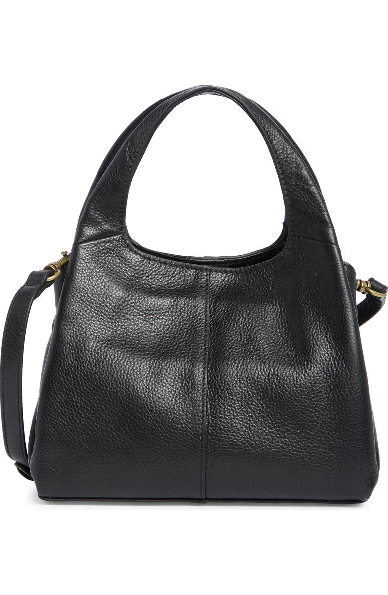 Lucky Brand Sue Leather Crossbody Shoulder Bag, Main, color, Black
