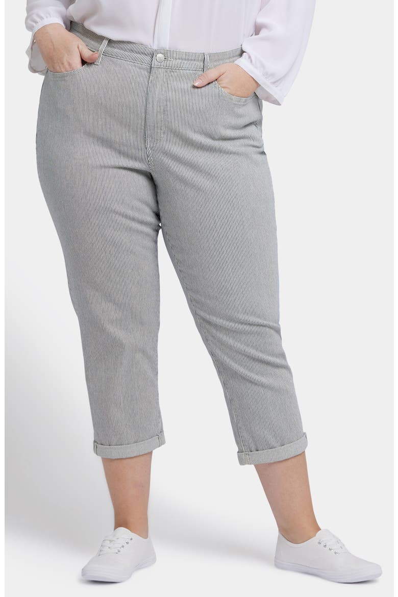 Chloe Cuff Capri Jeans, Main, color, LUARCA STRIPE