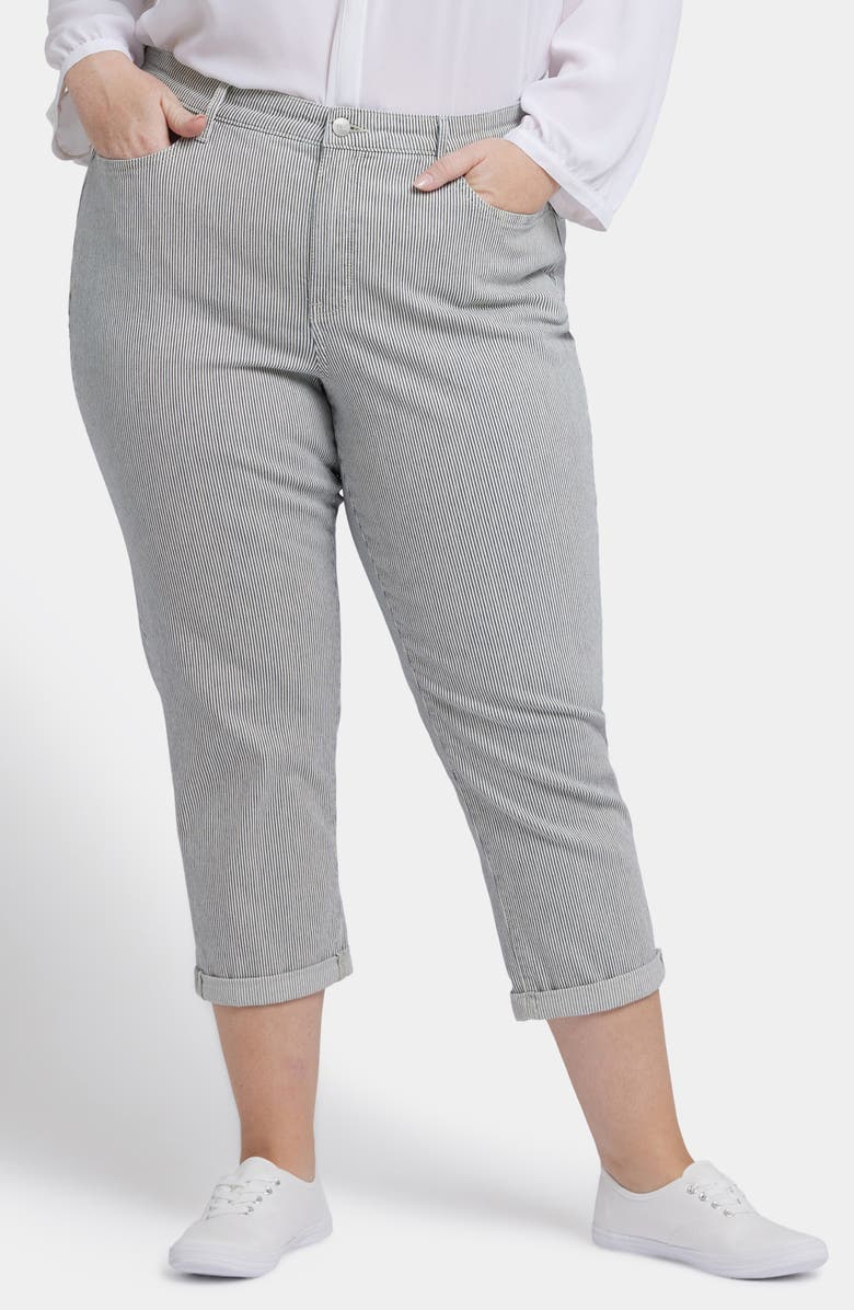 NYDJ Chloe Cuff Capri Jeans, Main, color, Luarca Stripe