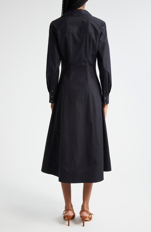 Veronica Beard Wright Button-front Midi Wrap Dress In Black