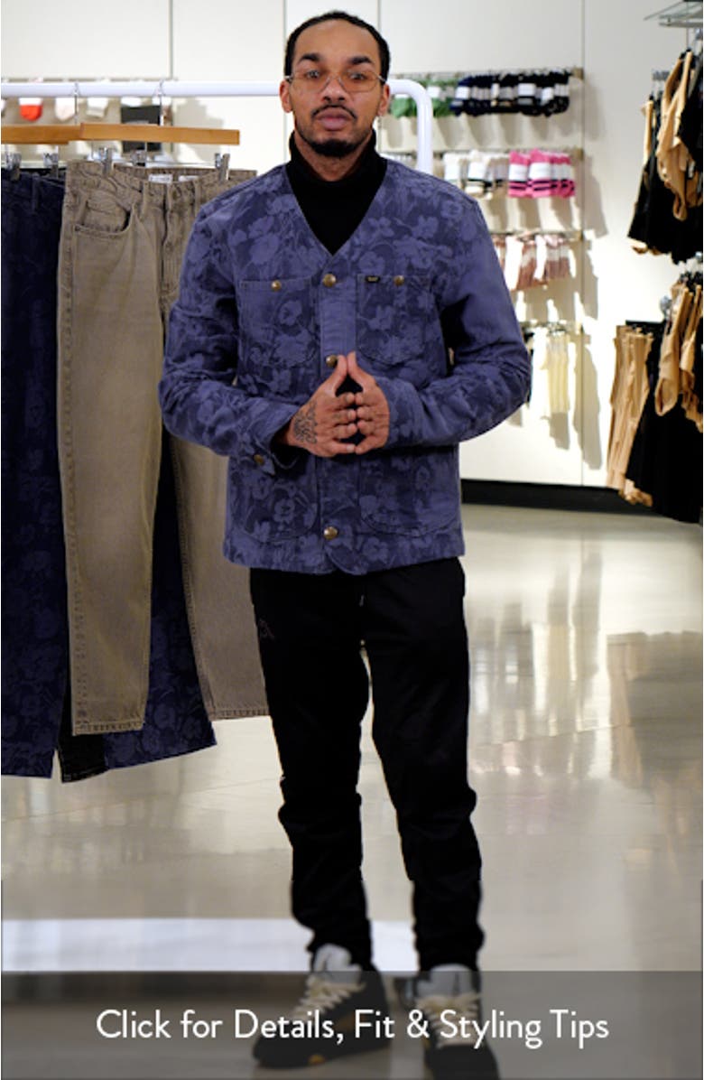 Floral Cotton Chore Jacket, sales video thumbnail