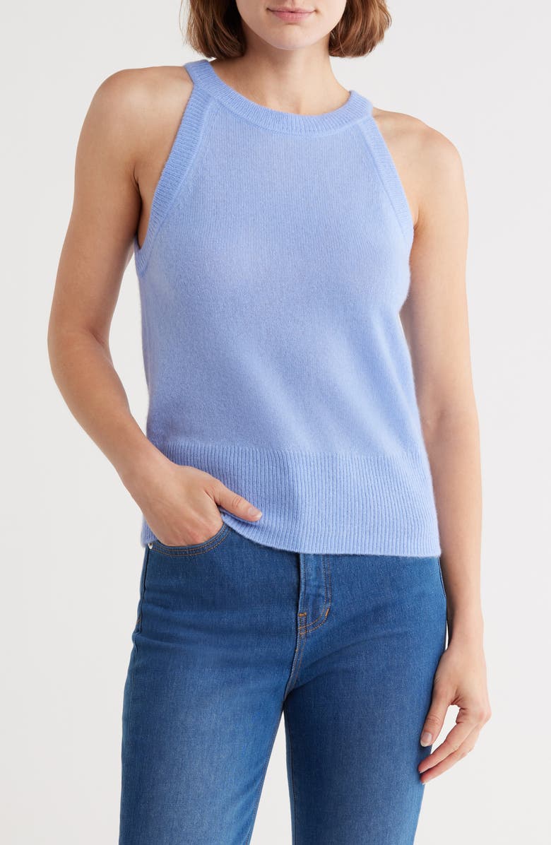 Veronica Beard Myrick Cashmere Tank, Main, color, Hydrangea