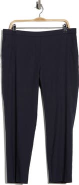 Theory Treeca Linen Blend Crop Pull-On Pants