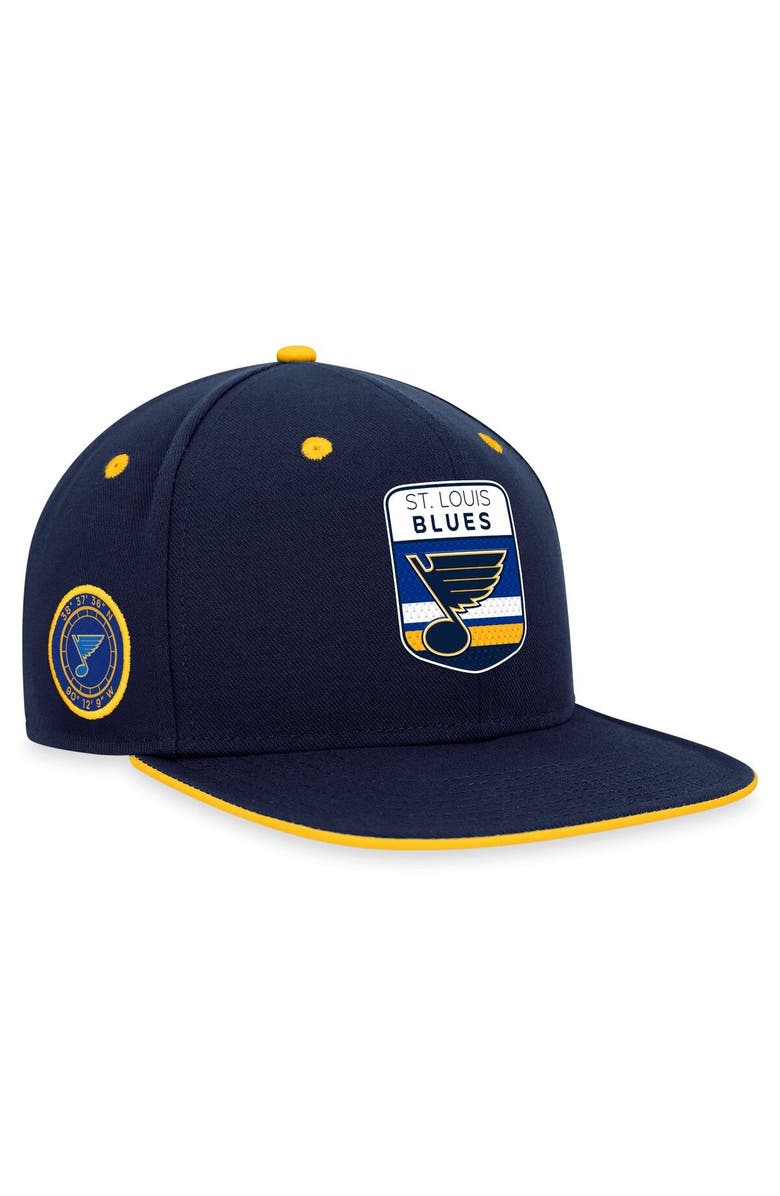 FANATICS Men's Fanatics Branded  Navy St. Louis Blues 2023 NHL Draft Snapback Hat, Alternate, color, 