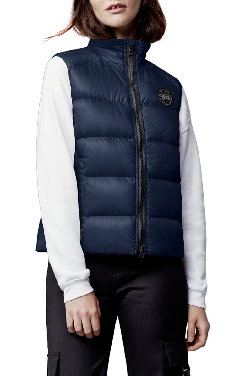Canada Goose Cypress Water Resistant & Wind Resistant 750 Fill Power Down Recycled Nylon Packable Vest, Main, color, Atlantic Navy