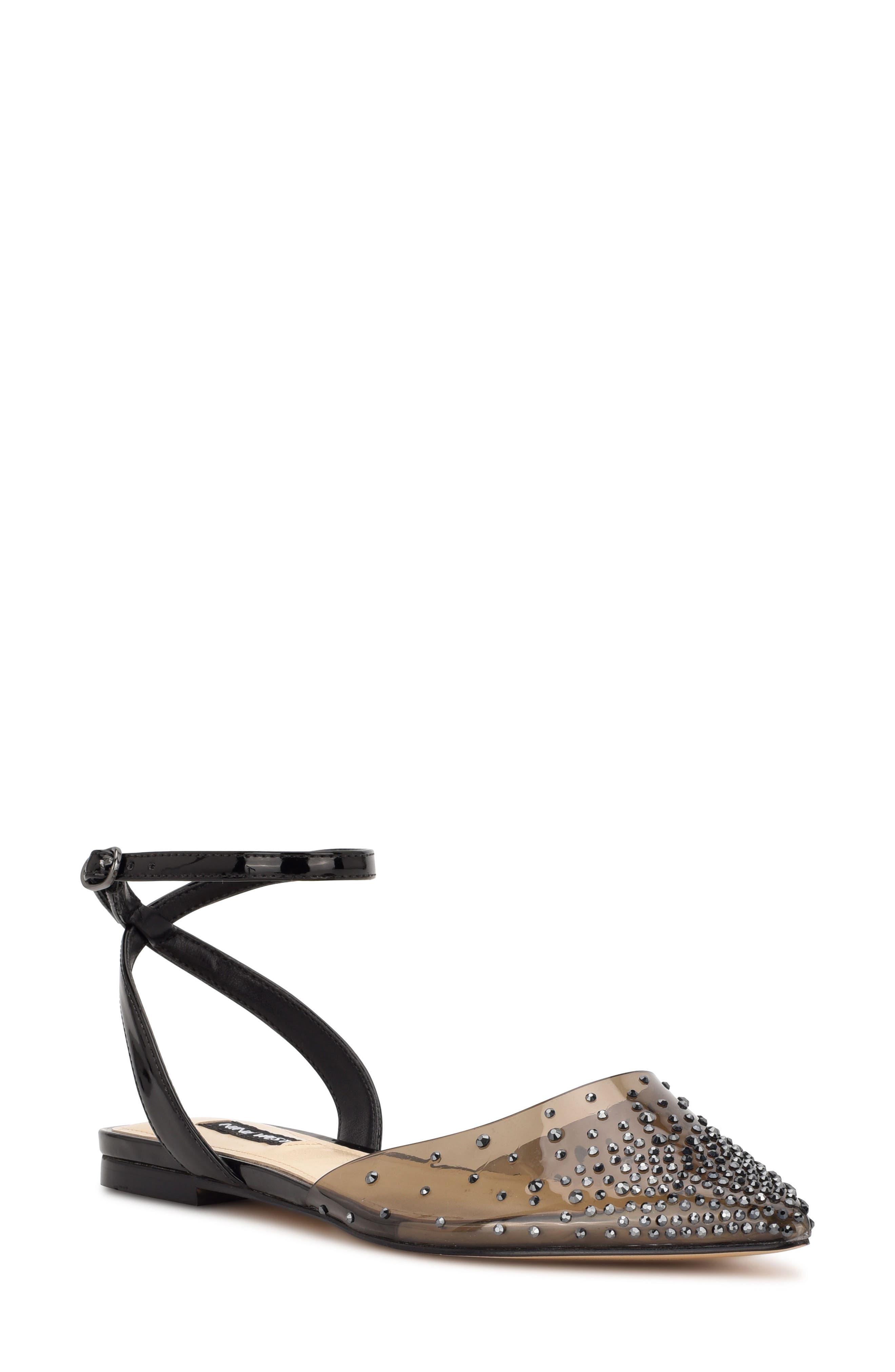Nine West Briya Ankle Strap Flat, Main, color, 