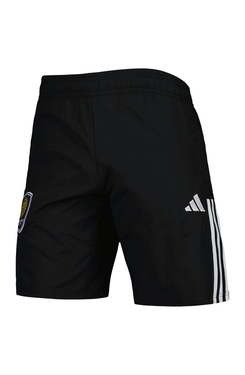 adidas Men's adidas Black Orlando City SC Downtime Shorts, Alternate, color, Black