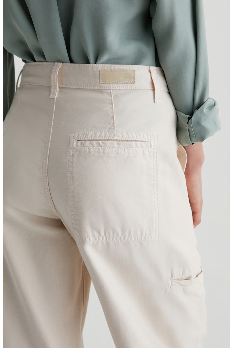 Hazal Ankle Barrel Utility Twill Pants, Alternate, color, OPAL STONE