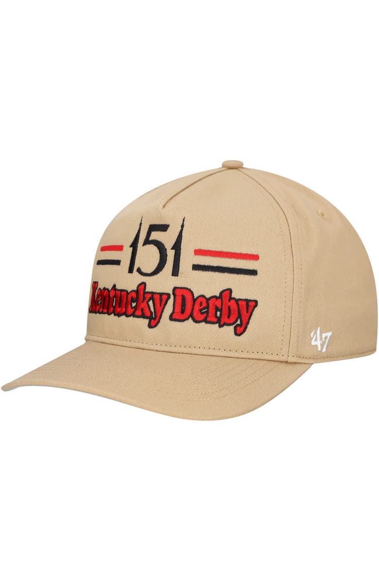 '47 Men's '47  Khaki 151st Kentucky Derby Hitch Adjustable Hat, Main, color, 