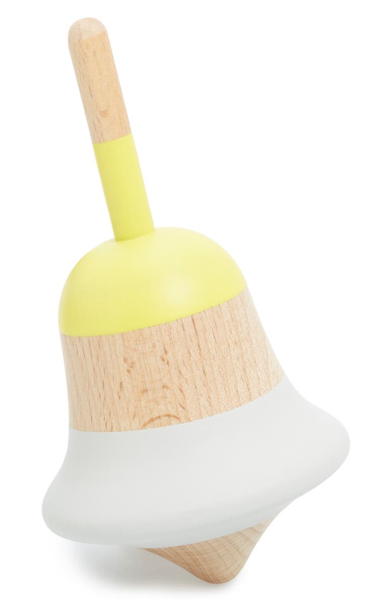 HAY Wood Spinning Top, Main, color, 