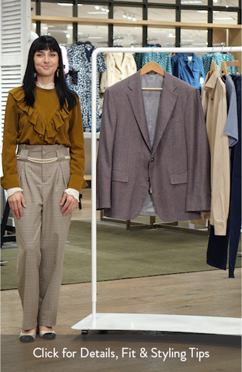 Kei Trim Fit Birdseye Cashmere & Silk Sport Coat, sales video thumbnail