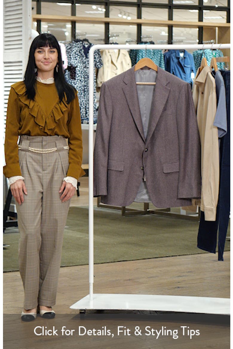 Kei Trim Fit Birdseye Cashmere & Silk Sport Coat video