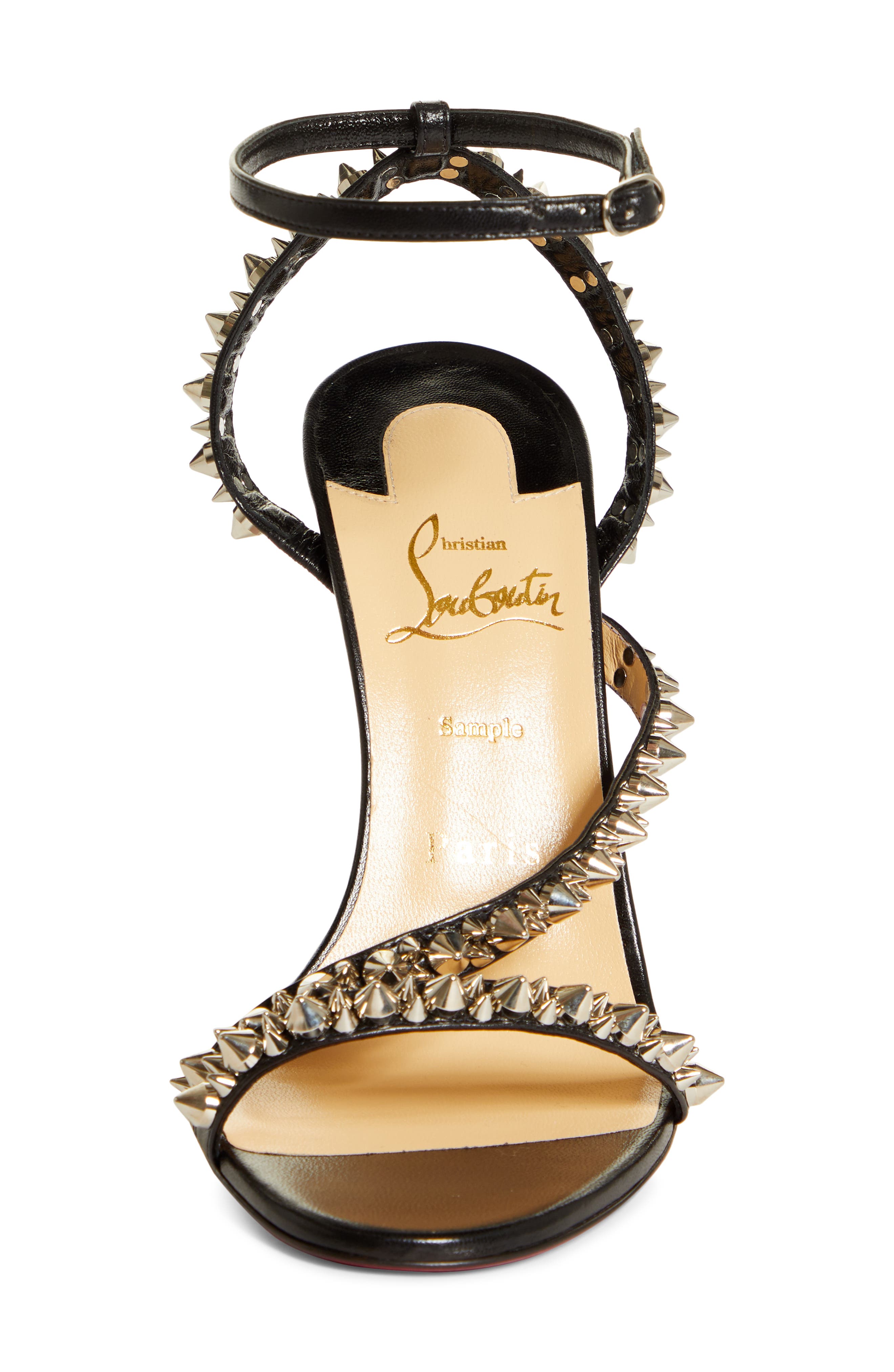 Christian Louboutin Mafaldina Spikes Sandal, Alternate, color, 