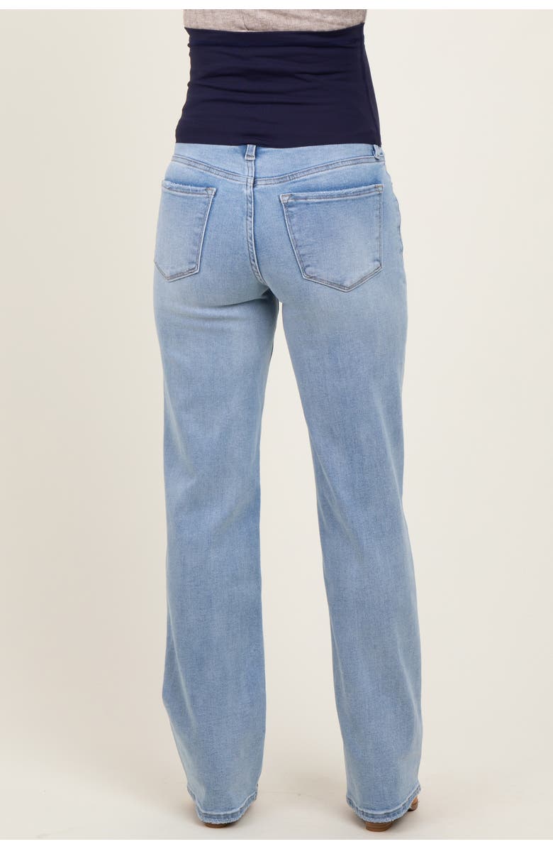 PinkBlush Relaxed Straight Leg Maternity Jeans, Alternate, color, Light Blue