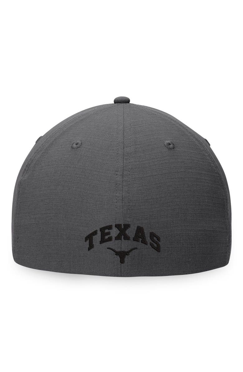 TOP OF THE WORLD Men's Top of the World Gray Texas Longhorns Iron Flex Hat, Alternate, color, 
