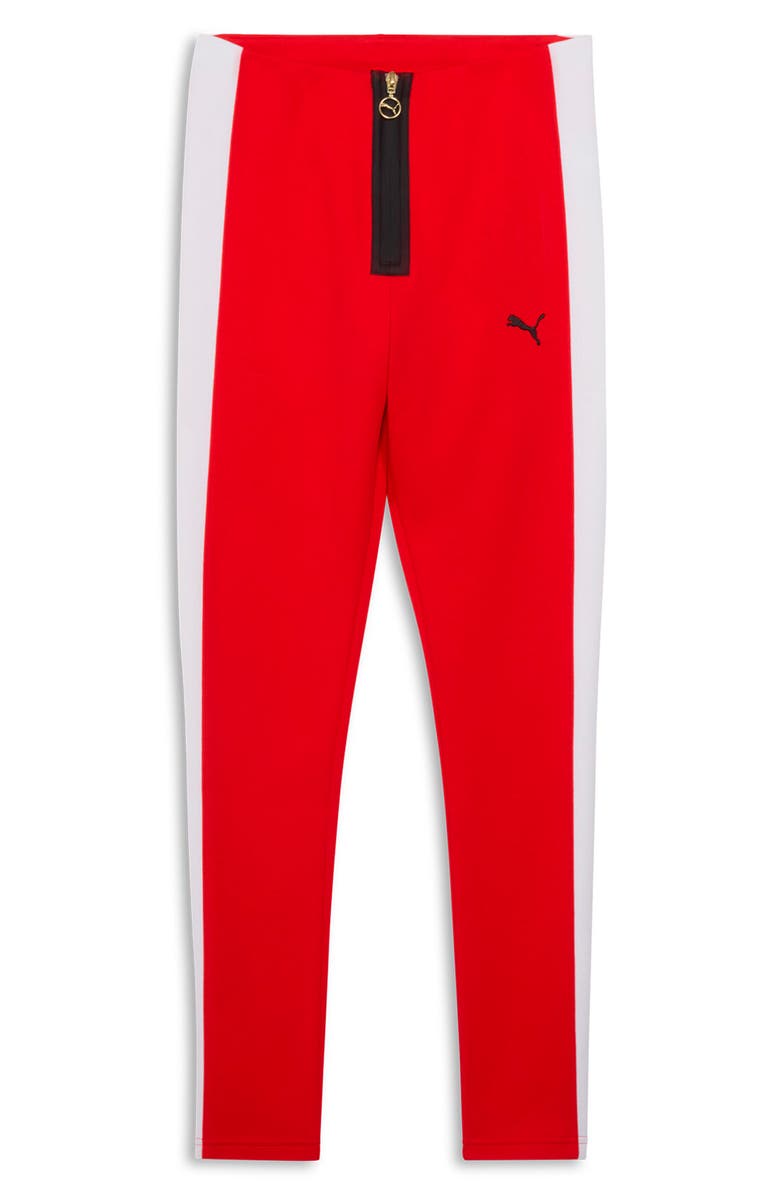 PUMA T7 Leggings, Alternate, color, For All Time Red-Puma White