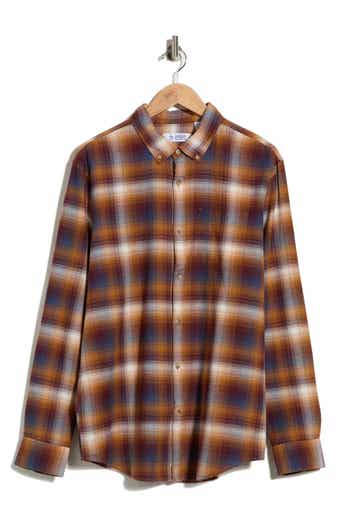 Lightweight Brushed Cotton Dobby Button-Down Shirt