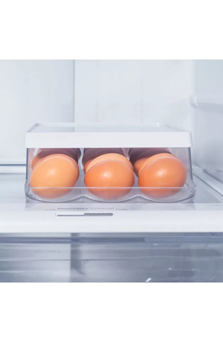 OU Rolling Clear Stackable Egg Holder Organizer, Alternate, color,