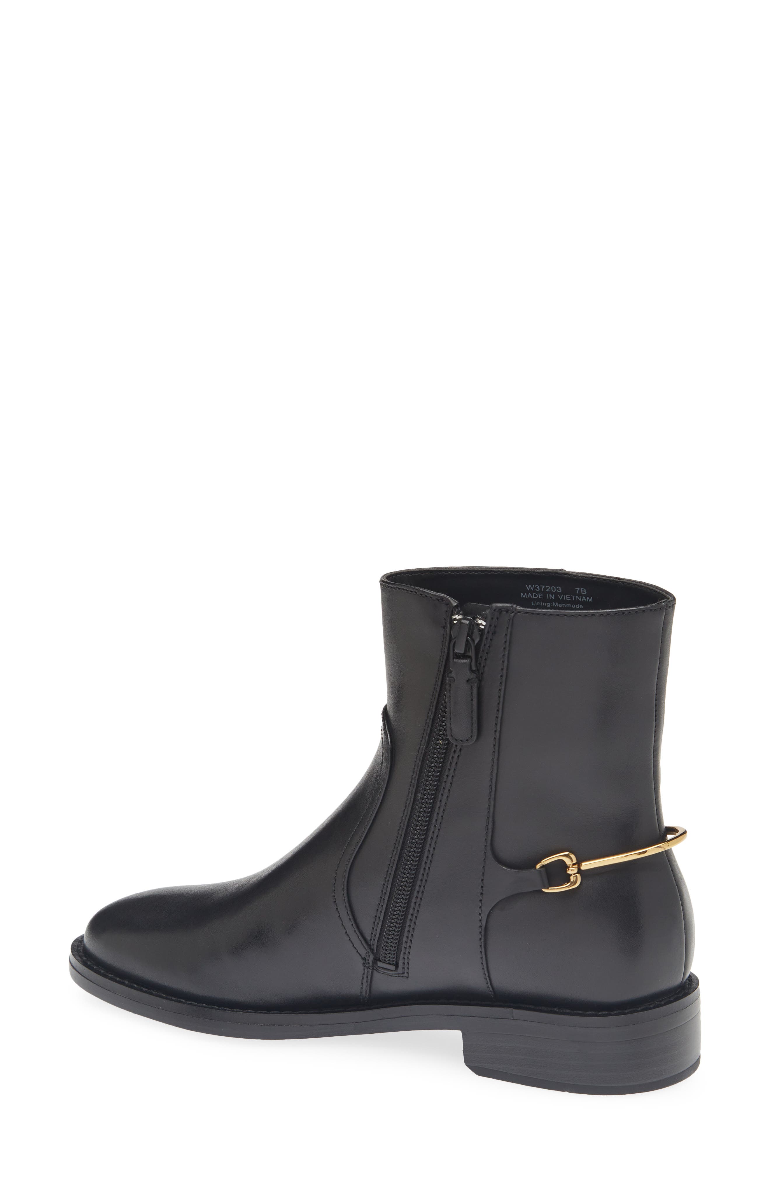 Prue Bit Bootie, Alternate, color, BLACK LEATHER
