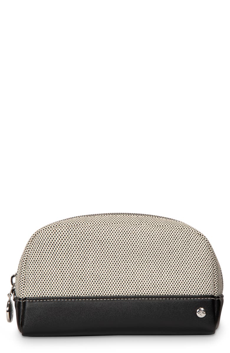 Stephanie Johnson Mini Tropea Onyx Mae Cosmetics Pouch, Main, color, Black