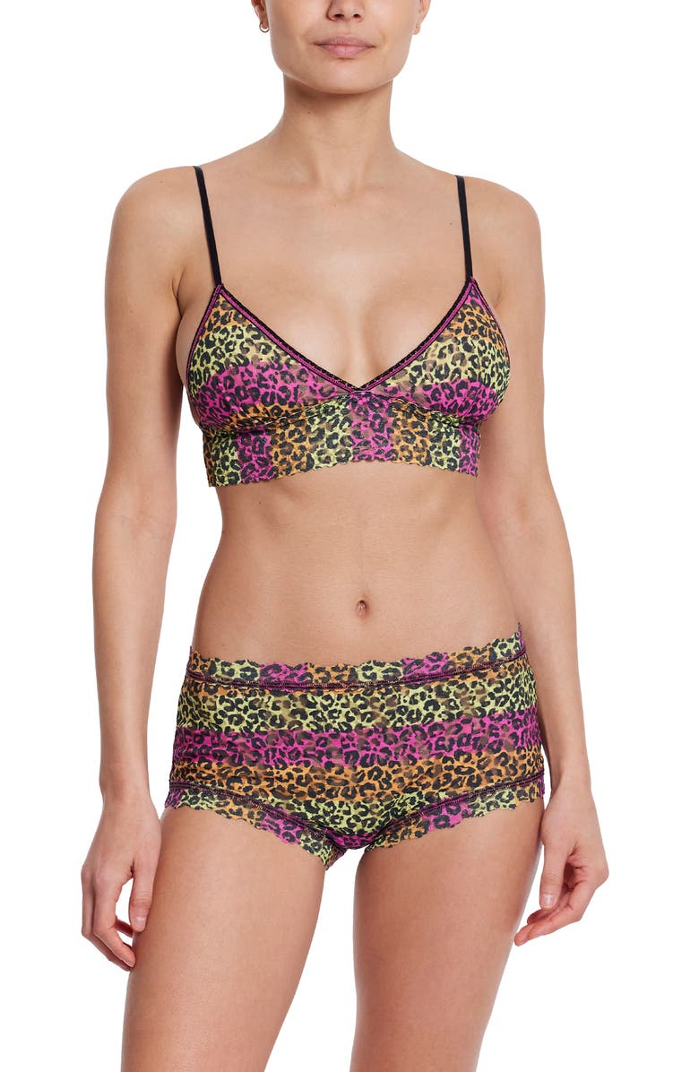 Hanky Panky Padded Lace Bralette, Alternate, color, Its Electric