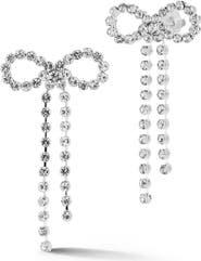 SPHERA MILANO CZ Bow Drop Earrings