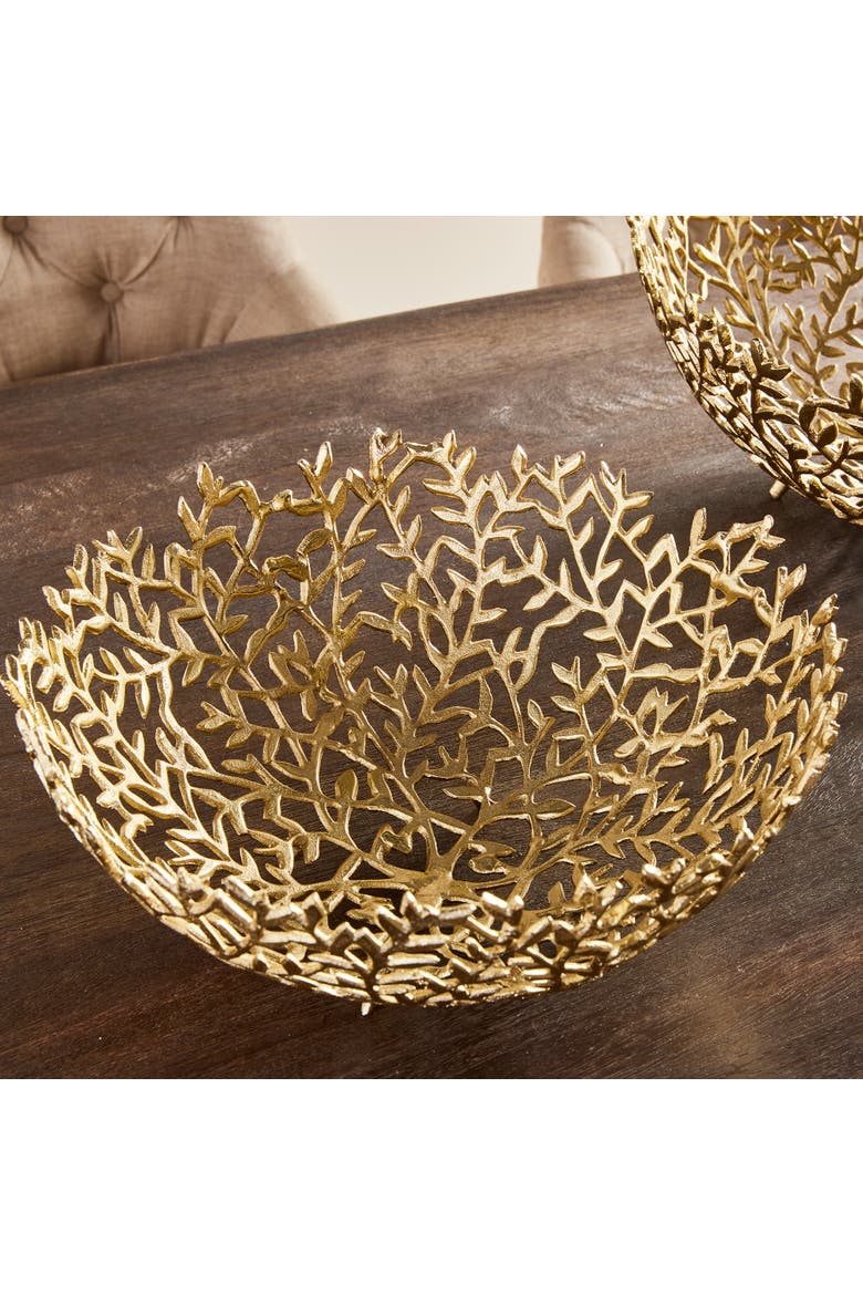 Celine Decorative Bowls, Set Of 2, Alternate, color, Gold