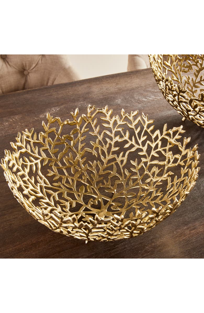 Napa Home & Garden Celine Decorative Bowls, Set Of 2, Alternate, color, Gold