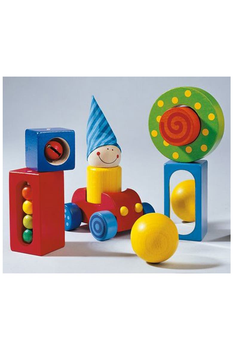 First Blocks Wooden Playset, Main, color, RED/ BLUE/ GREEN AND YELLOW