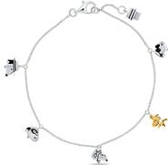 Crislu x Peanuts® Snoopy & Woodstock Charm Bracelet