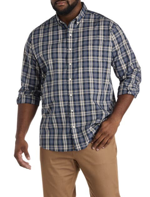 Big & Tall Large Plaid Sport Shirt V2