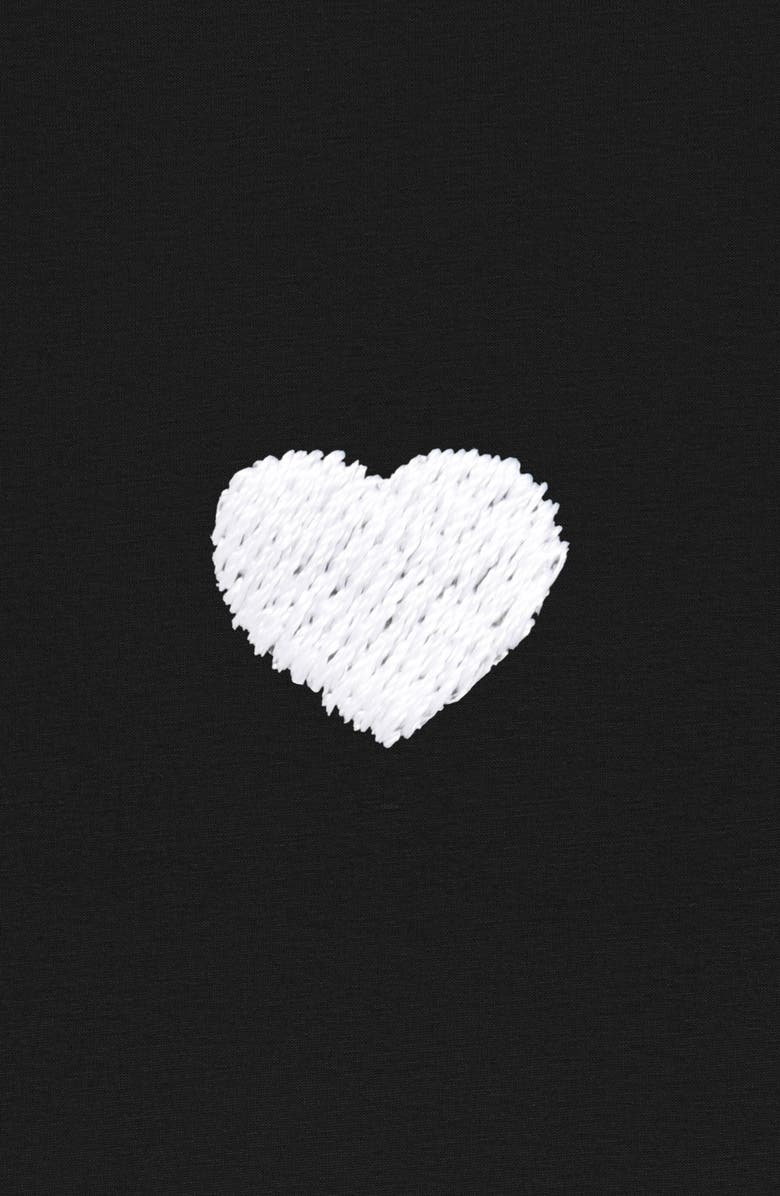 Dalix Lil Heart Relaxed Midweight Jersey Tee, Alternate, color, Black