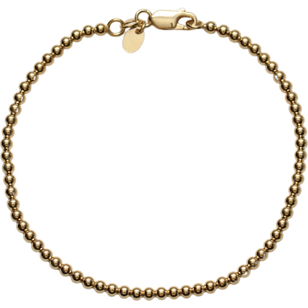 Argento Vivo Sterling Silver Men's Small Sphere Bracelet in Gold at Nordstrom