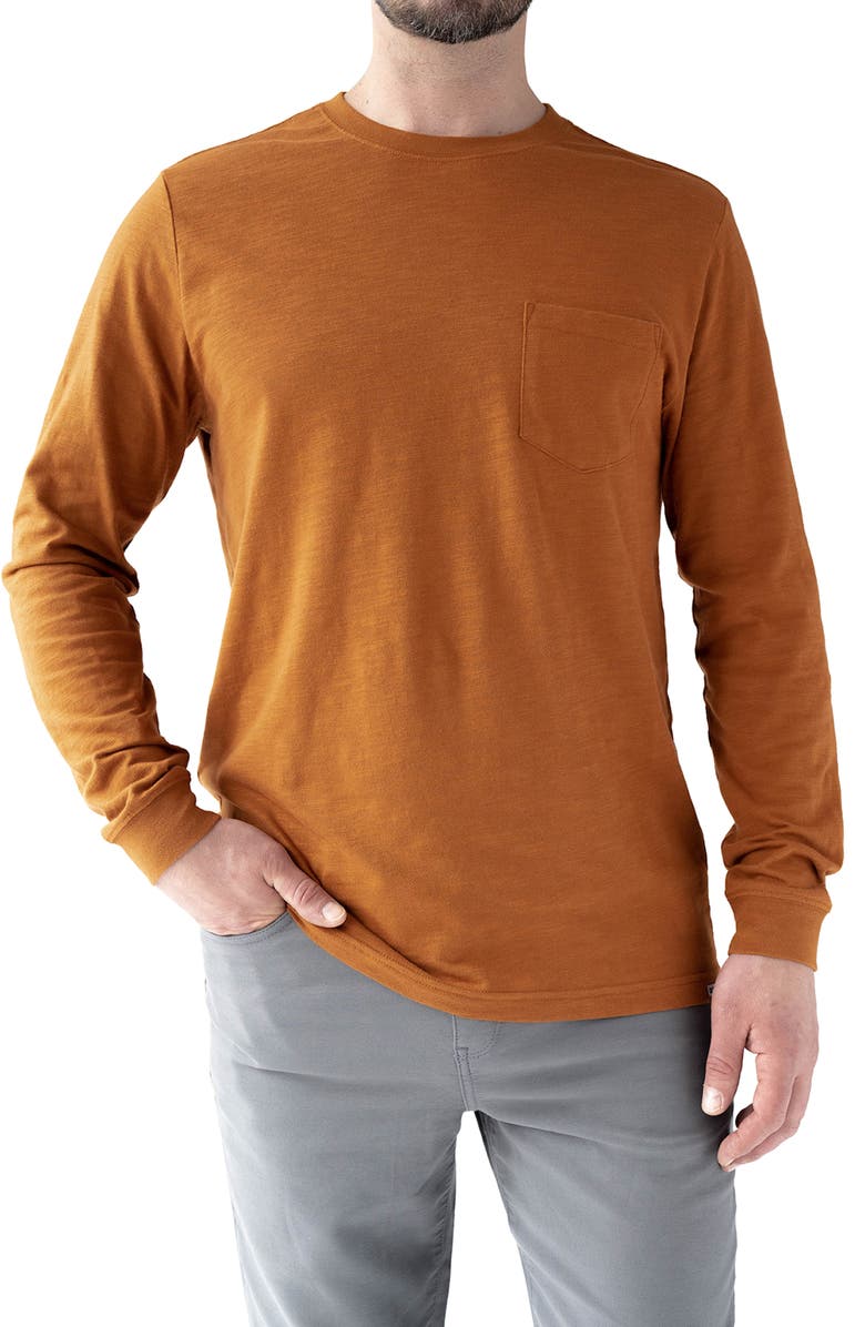 Devil-Dog Dungarees Signature Long Sleeve Pocket T-Shirt, Main, color, 