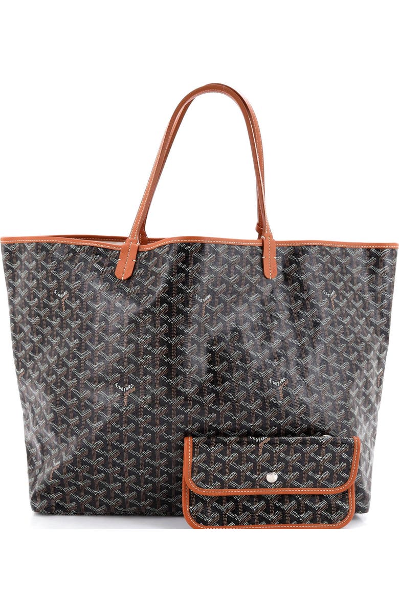 Pre-Owned Goyard Saint Louis Tote Coated Canvas GM, Alternate, color, Black
