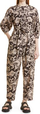 Rebecca Taylor Paisley Cotton Jumpsuit