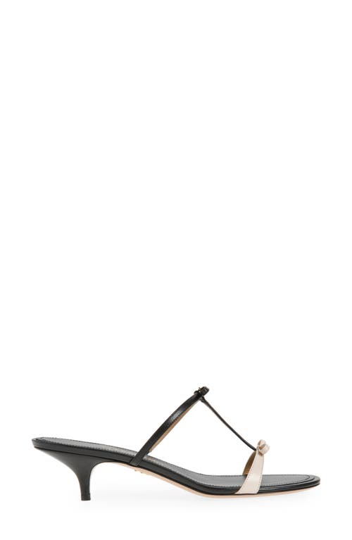 Ferragamo Abili Bow Kitten Heel Sandal