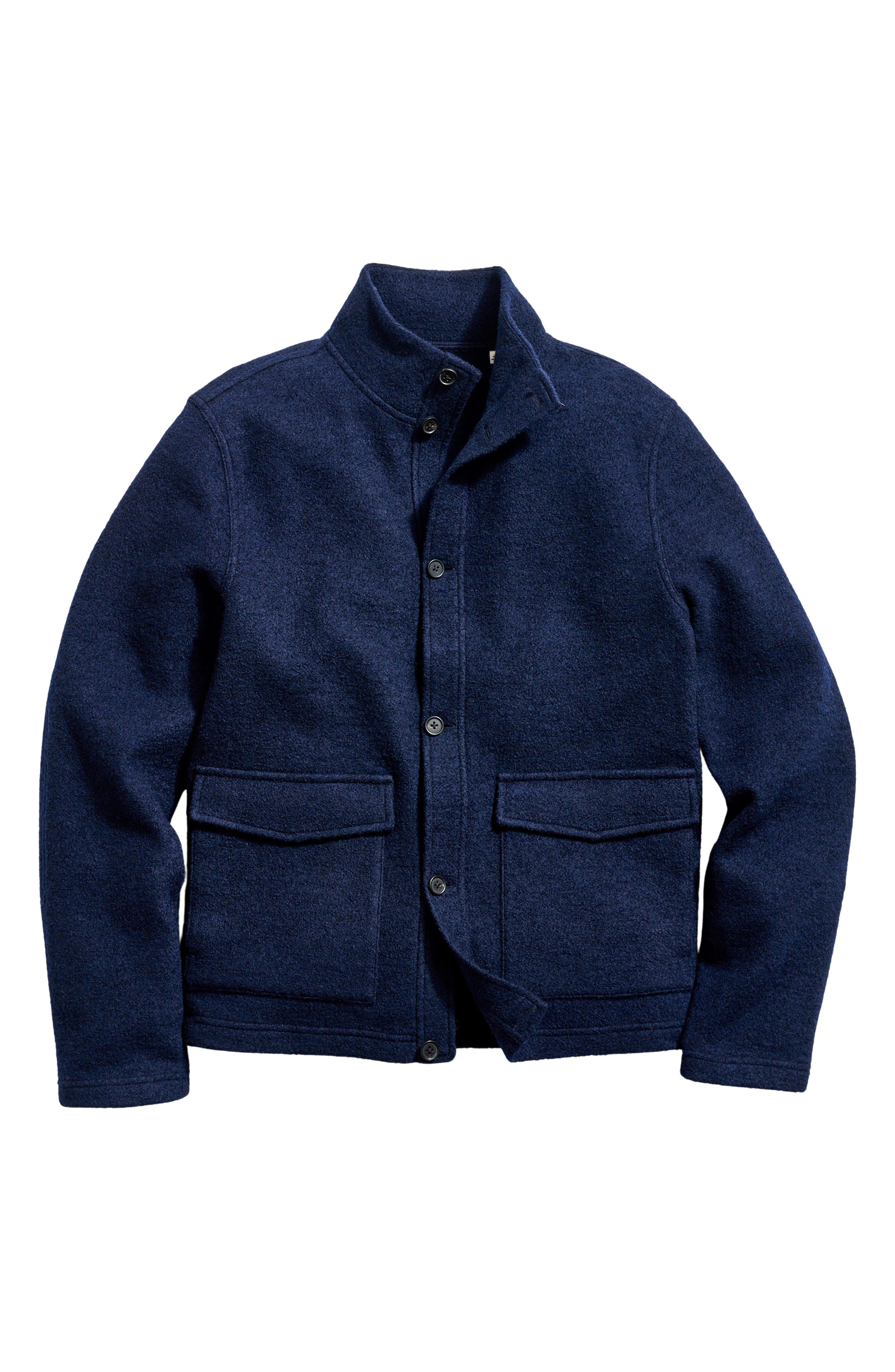 Billy Reid Garrett Stand Collar Wool & Cotton Jacket