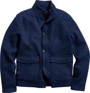 Billy Reid Garrett Stand Collar Wool & Cotton Jacket
